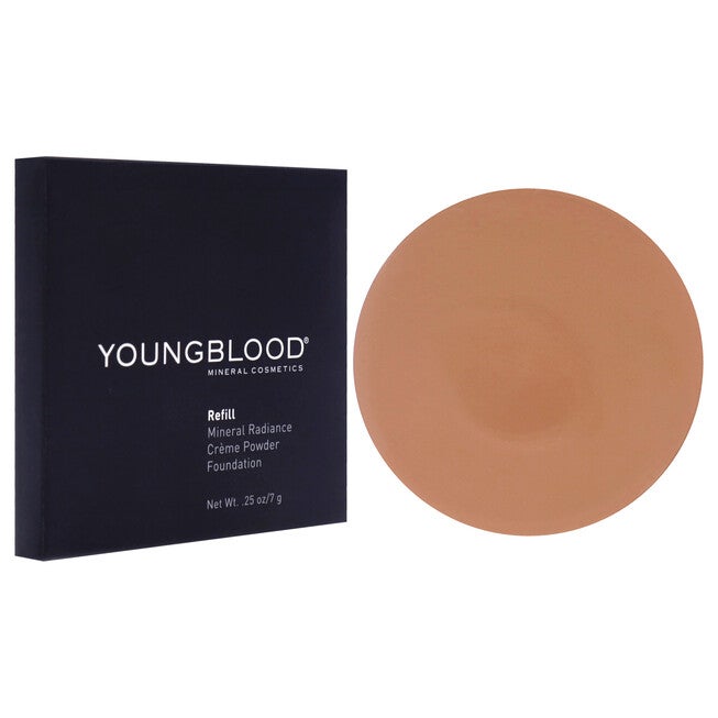 Mineral Radiance Creme Powder Foundation - Toffee by Youngblood for Women - 0.25 oz Foundation (Refill), See Description, alternate image number null