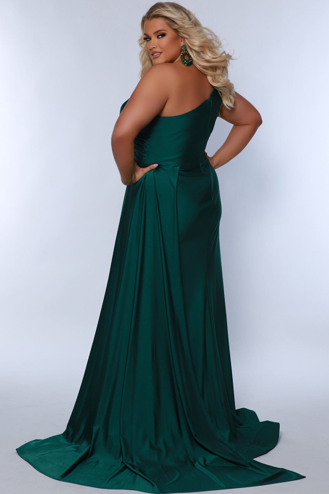 SIMPLE & SOPHISTICATED FORMAL DRESS, Forest / Forest Green, alternate image number 2