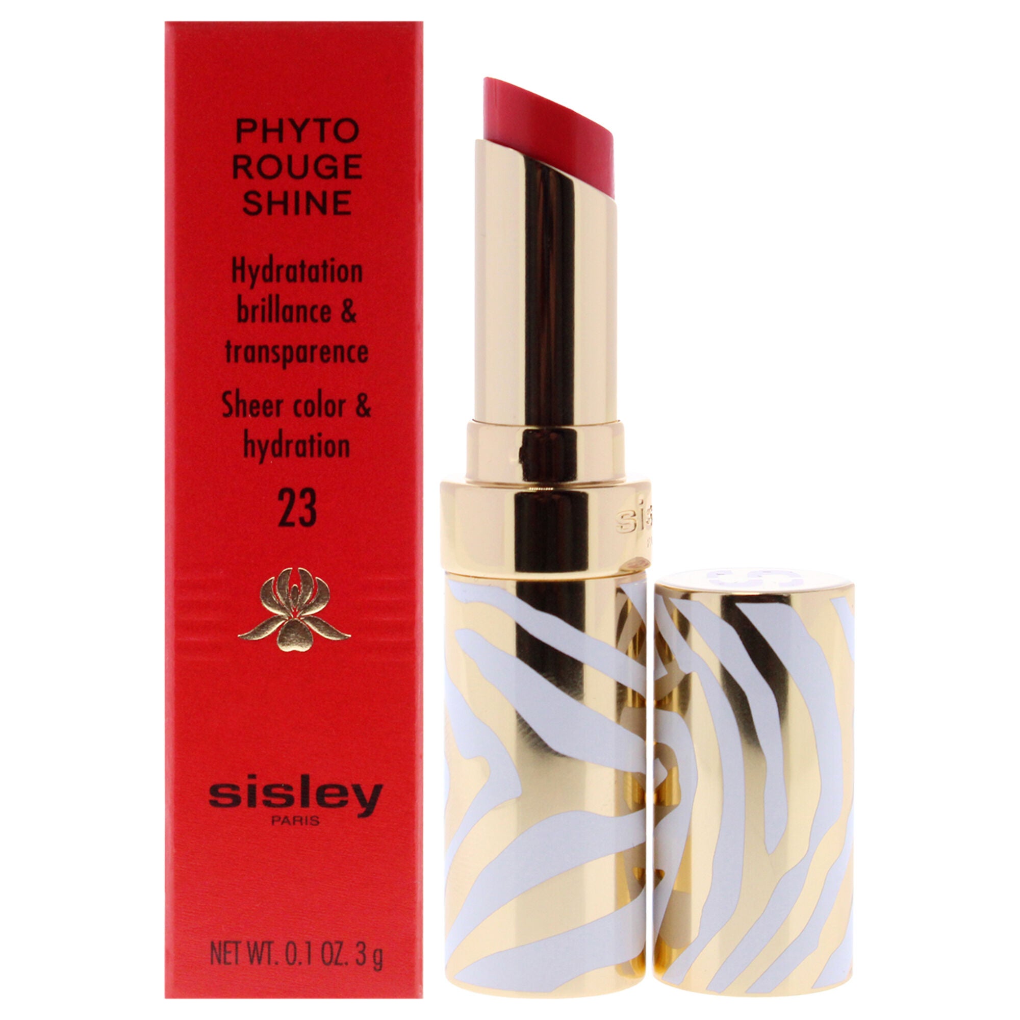 Phyto-Rouge Shine Lipstick - 23 Sheer Flamingo by Sisley for Women - 0.1 oz Lipstick, See Description, hi-res image number 0