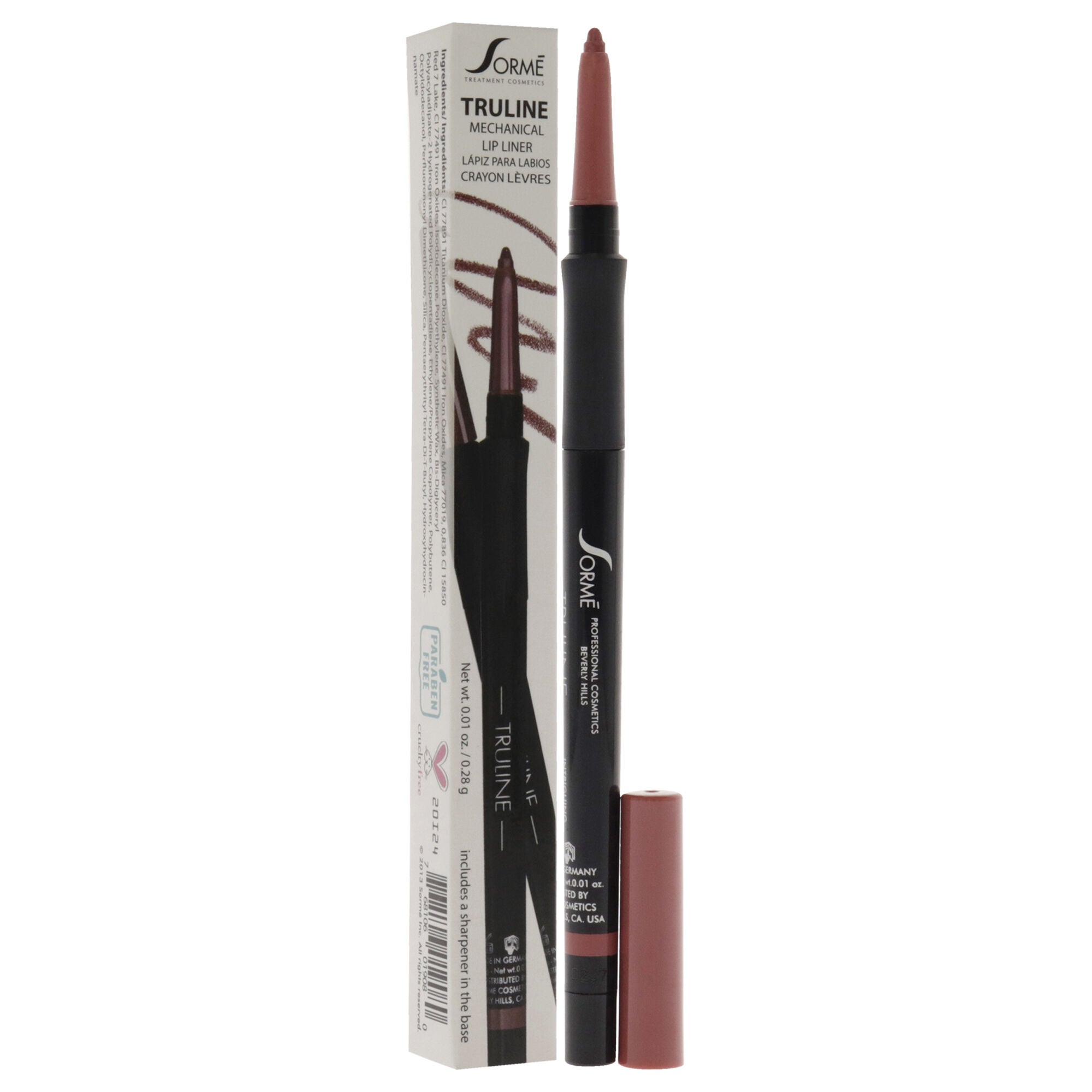 Truline Mechanical Lipliner - MPL06 Intrigue by Sorme Cosmetics for Women - 0.01 oz Lip Liner, See Description, alternate image number 1