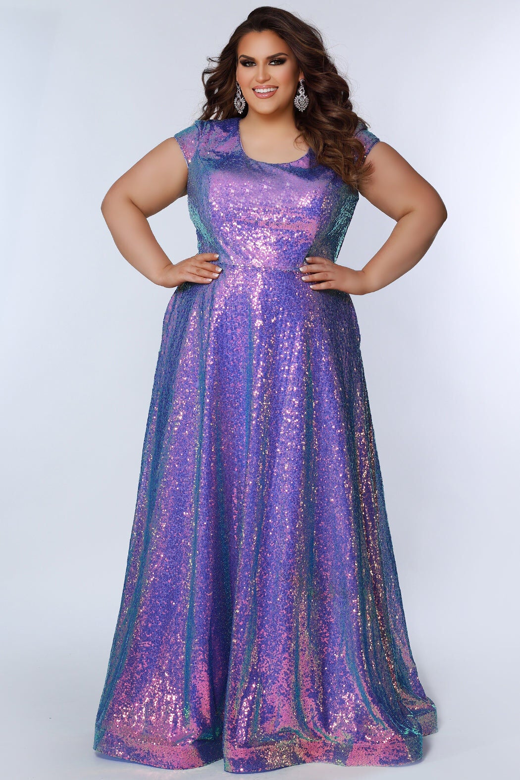 CAP IT OFF FORMAL DRESS, Polar Purple / Purple, hi-res image number 0