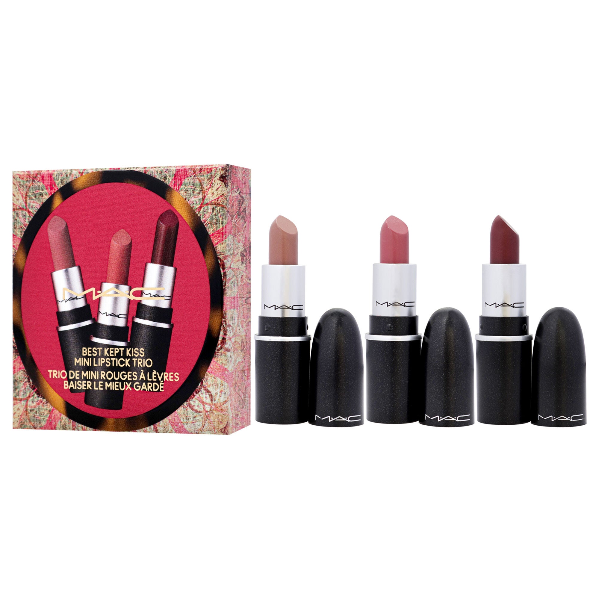 Best Kept Kiss Mini Lipstick Trio by MAC for Women - 3*0.05