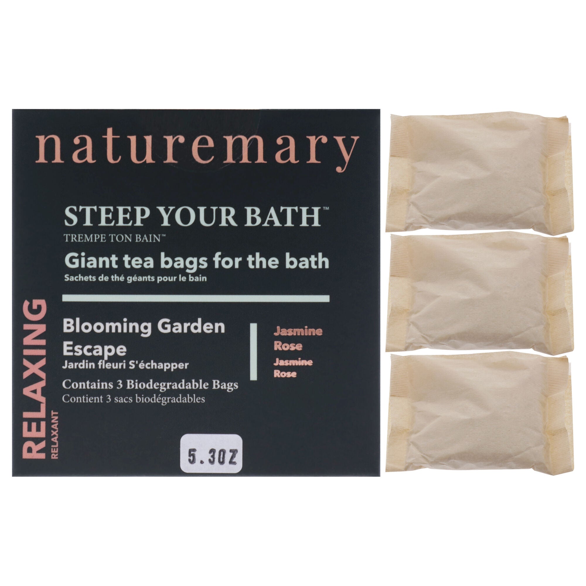 Relaxing Steep Your Bath Blooming Garden Escape - Jasmine Rose by Naturemary for Unisex - 5.30 oz Bath Soak, See Description, hi-res image number 0