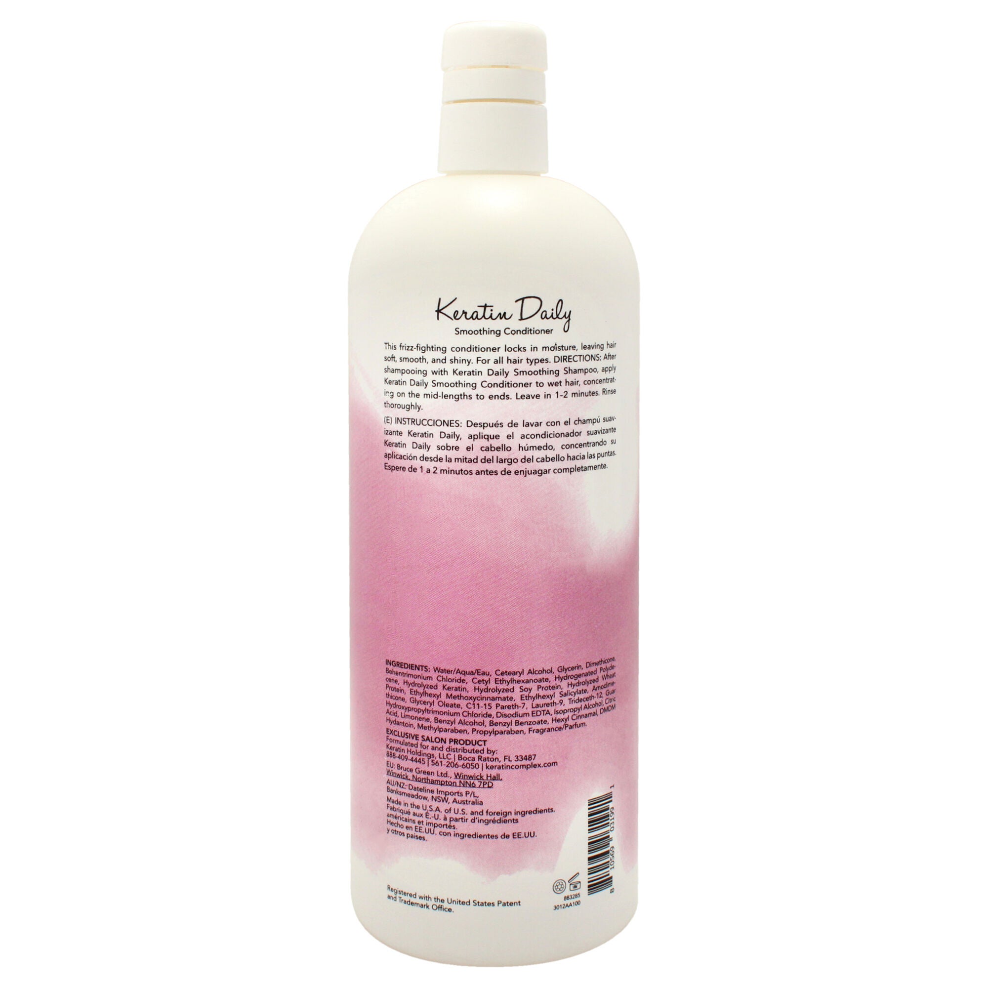 Keratin Daily Conditioner by Keratin Perfect for Unisex - 32 oz Conditioner, See Description, alternate image number 3
