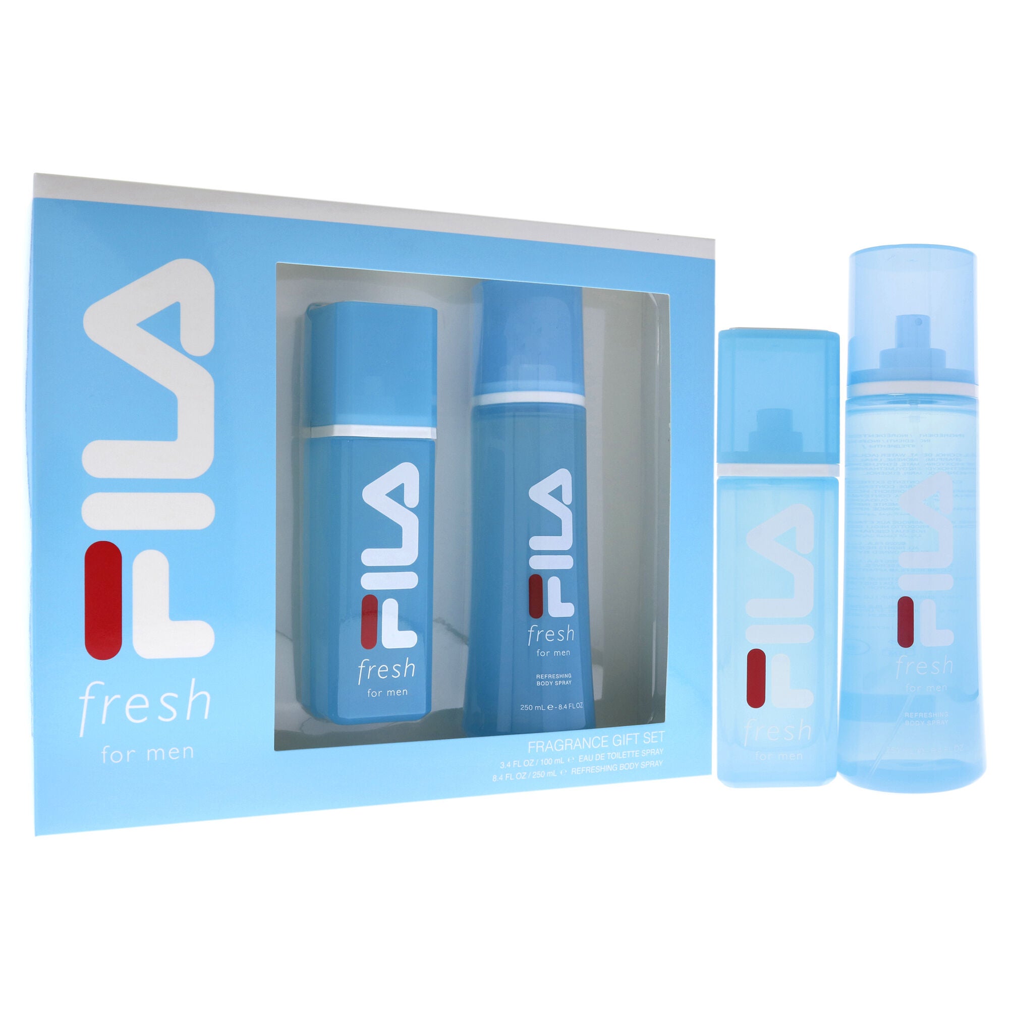 Fila Fresh by Fila for Men - 2 Pc Gift Set 3.4 oz EDT Spray, 8.4 oz Body Spray, See Description, alternate image number 1