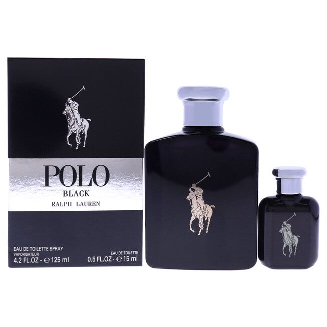 Polo Black by Ralph Lauren for Men - 2 Pc Gift Set 4.2oz EDT Spray, 0.5oz EDT Spray, NA, hi-res image number null