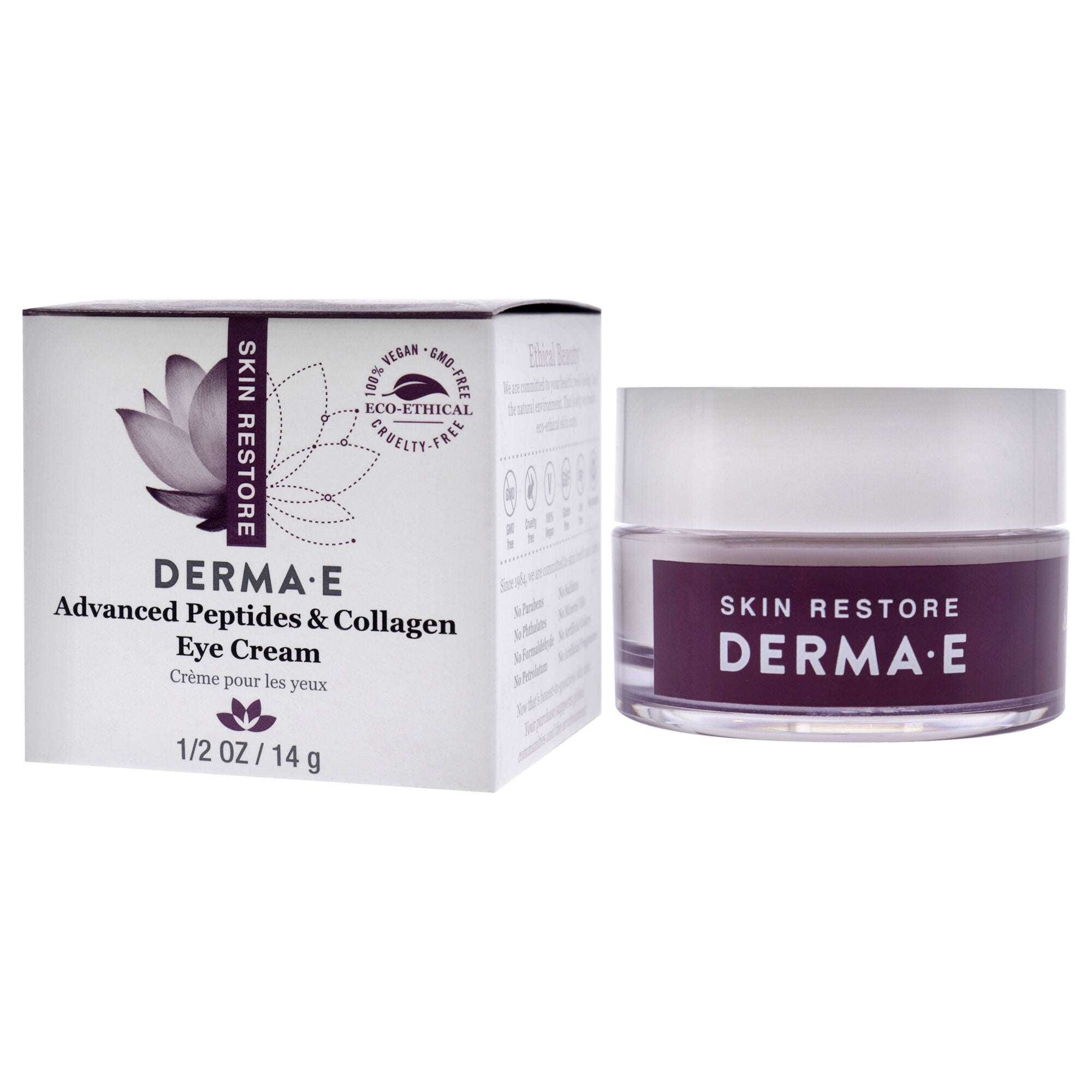 Advanced Peptides And Collagen Eye Cream by Derma-E for Unisex - 0.5 oz Cream, , alternate image number 4