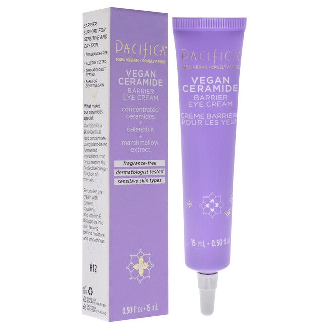 Vegan Ceramide Eye Cream by Pacifica for Women - 0.5 oz Cream, , alternate image number null