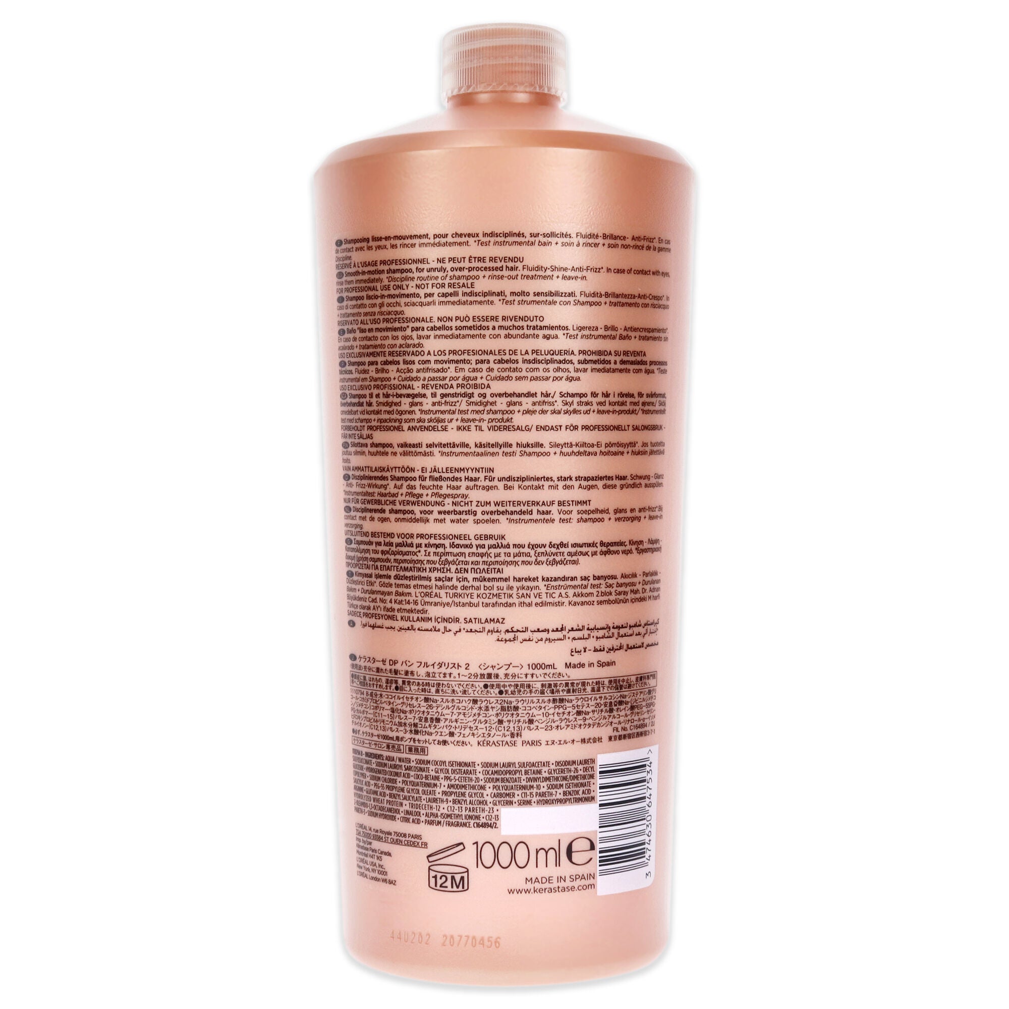 Discipline Bain Fluidealiste No Sulfates Smooth-in-Motion Shampoo by Kerastase for Unisex - 34 oz Shampoo, See Description, alternate image number 1