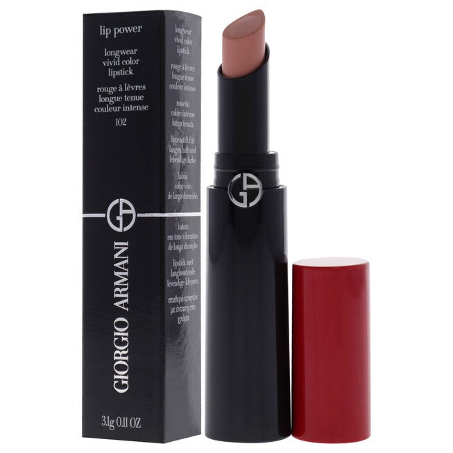 Lip Power Longwear Vivid Color Lipstick - 102 Romanza by Giorgio Armani for Women - 0.11 oz Lipstick, NA, alternate image number null