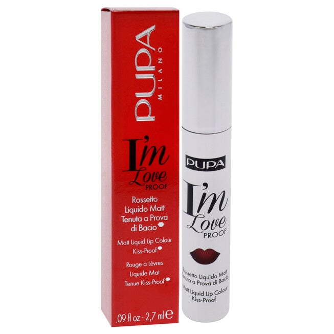 I Am Love Proof Matt Liquid Lip Color - 010 Fire Red by Pupa Milano for Women - 0.09 oz Lipstick, , alternate image number null