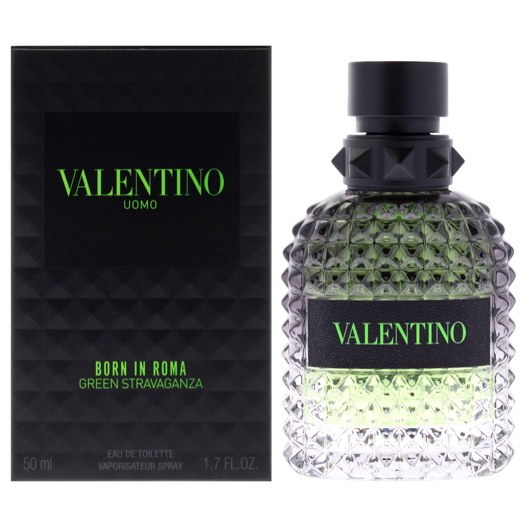 Valentino Uomo Born In Roma Green Stravaganza by Valentino for Men - 1.7 oz EDT Spray, See Description, hi-res image number 0