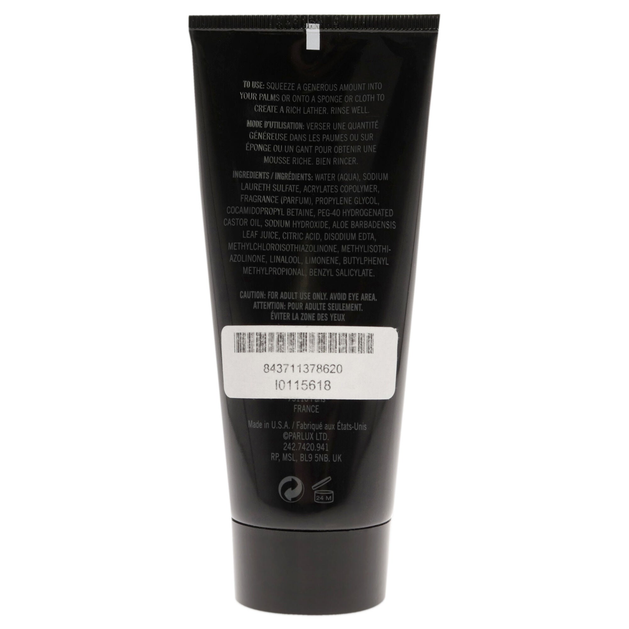 Kenneth Cole Black by Kenneth Cole for Men - 3.4 oz Hair and Body Wash (Unboxed), See Description, alternate image number 1
