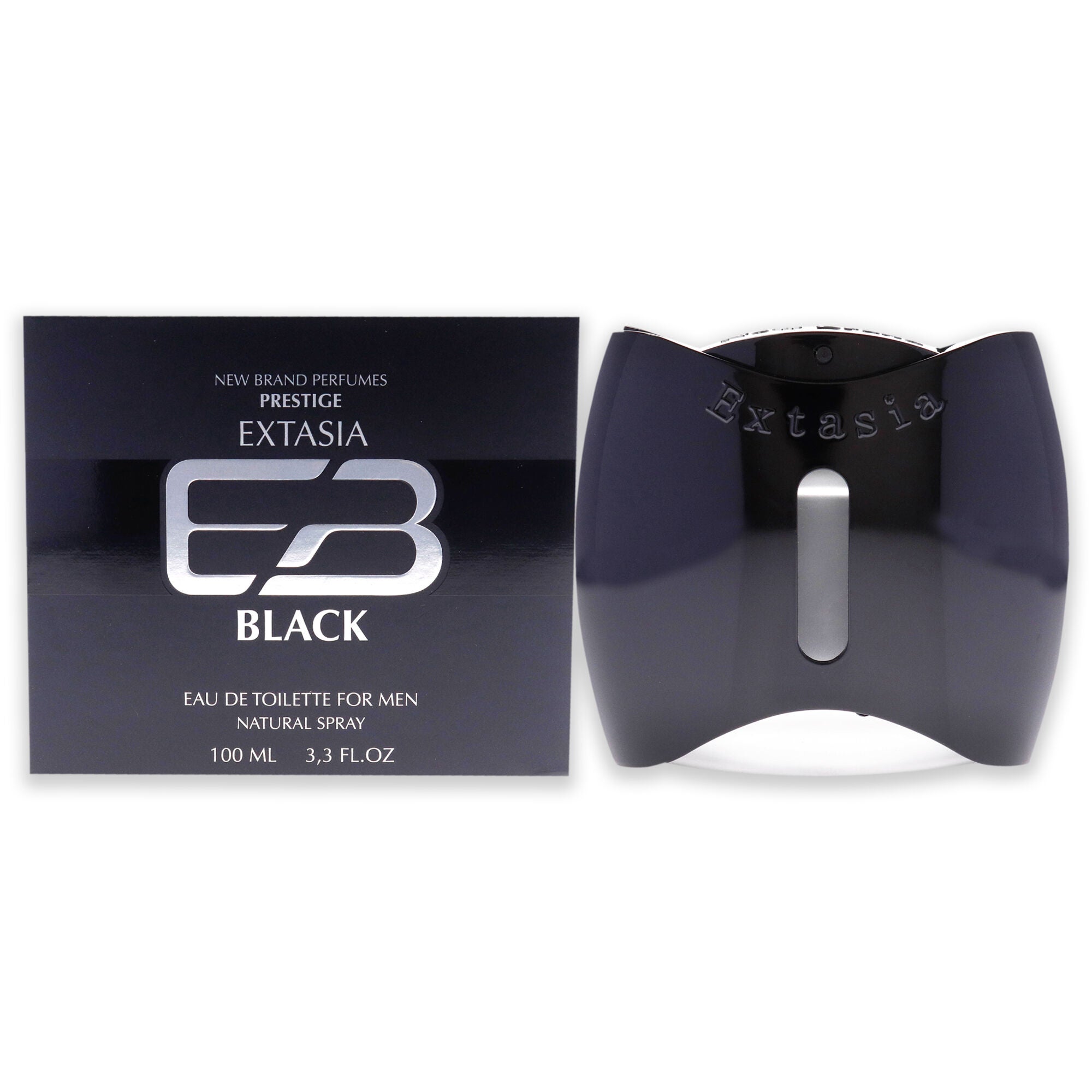 Extasia Black by New Brand for Men - 3.4 oz EDT Spray, See Description, hi-res image number 0