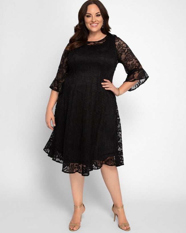 Livi Lace Dress, Onyx, hi-res image number 0