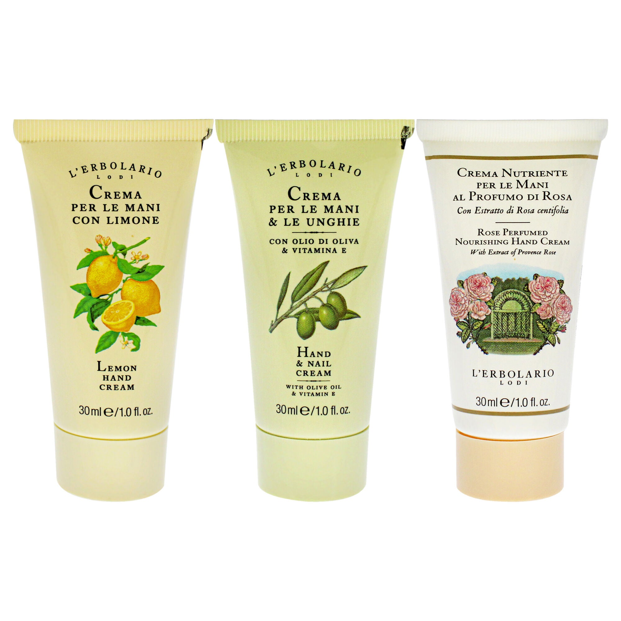 Hand Cream Collection Two by LErbolario for Unisex - 3 Pc 1oz Hand and Nail Cream, 1oz Perfumed Nourishing Hand Cream - Rose, 1oz Hand Cream - Lemon, , alternate image number 5