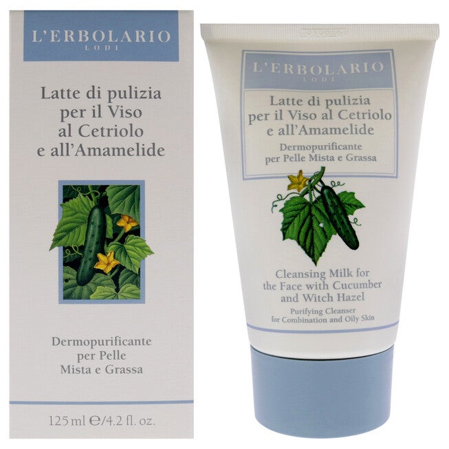 Cleansing Milk - Cucumber and Witch Hazel by LErbolario for Women - 4.2 oz Cleanser, See Description, hi-res image number 0