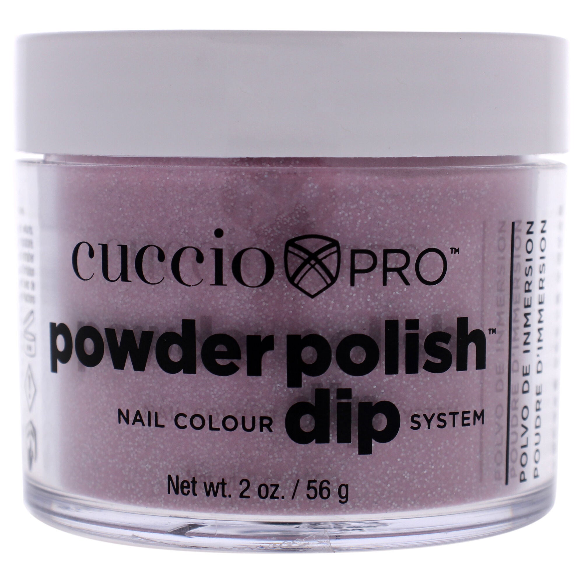 Pro Powder Polish Nail Colour Dip System - Pink with Silver Glitter by Cuccio Colour for Women - 1.6 oz Nail Powder, See Description, hi-res image number 0