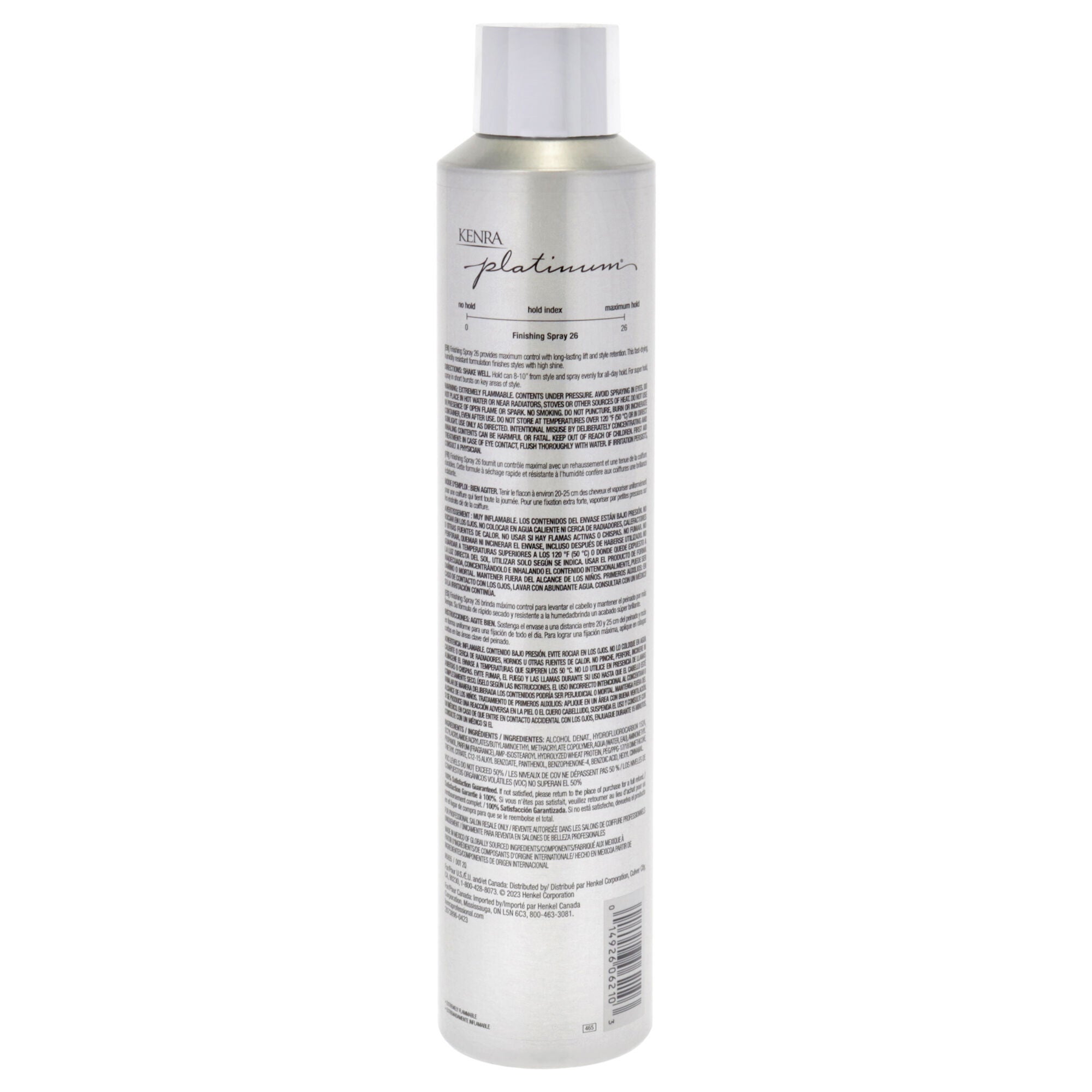 Platinum Finishing Maximum Hold - 26 Spray by Kenra for Unisex - 10 oz Hairspray, See Description, alternate image number 2