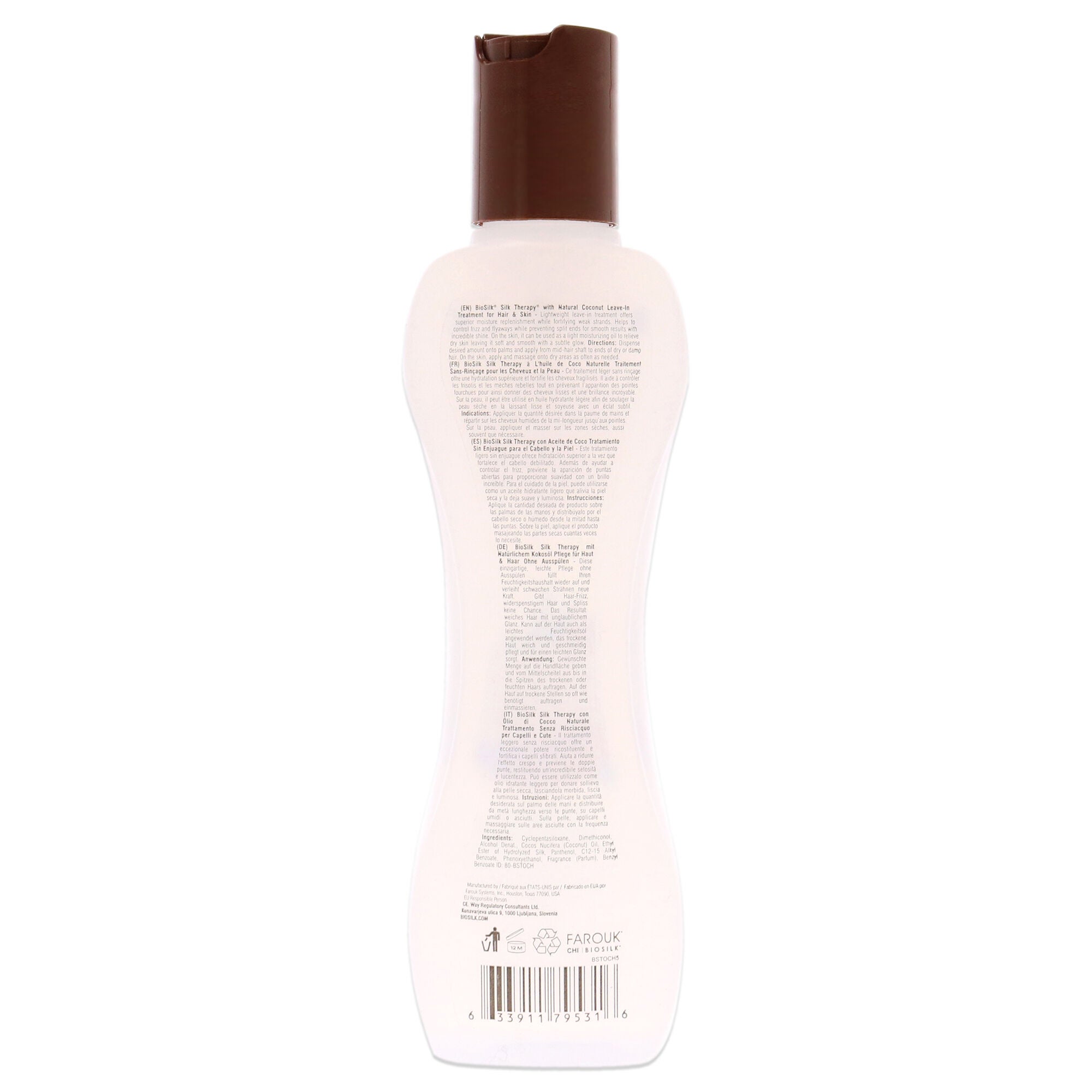 Silk Therapy with Organic Coconut Oil Leave-In Treatment by Biosilk for Unisex - 5.64 oz Treatment, , alternate image number 2