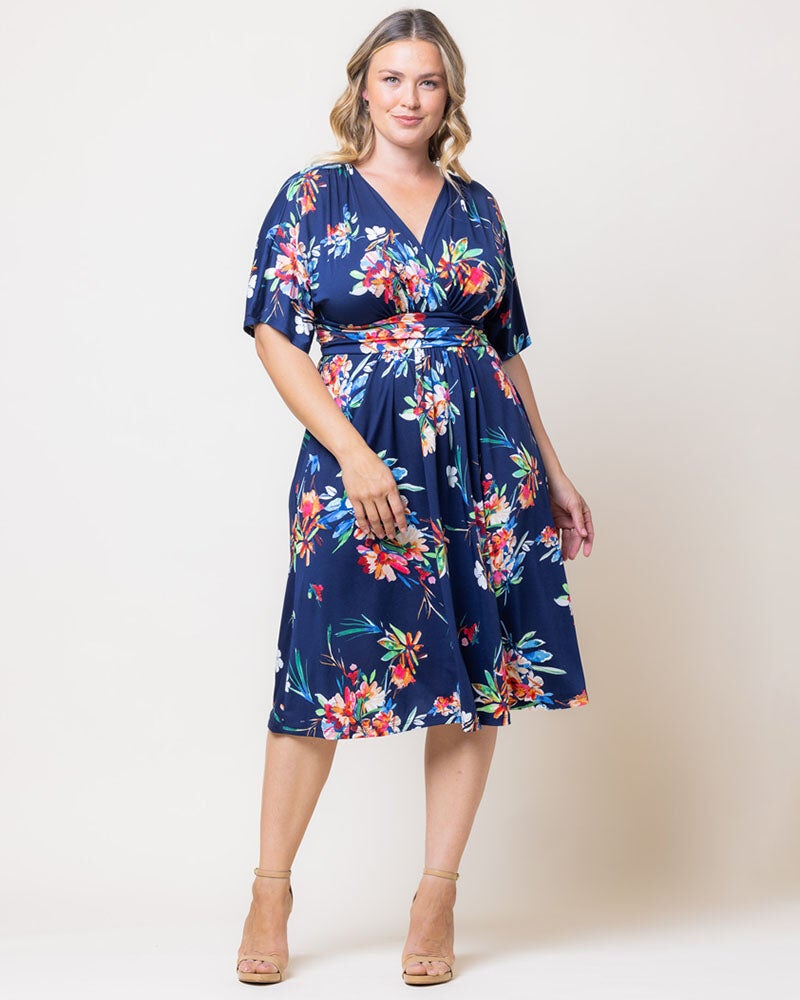 Gia Midi Dress, Belize Blooms, alternate image number 2