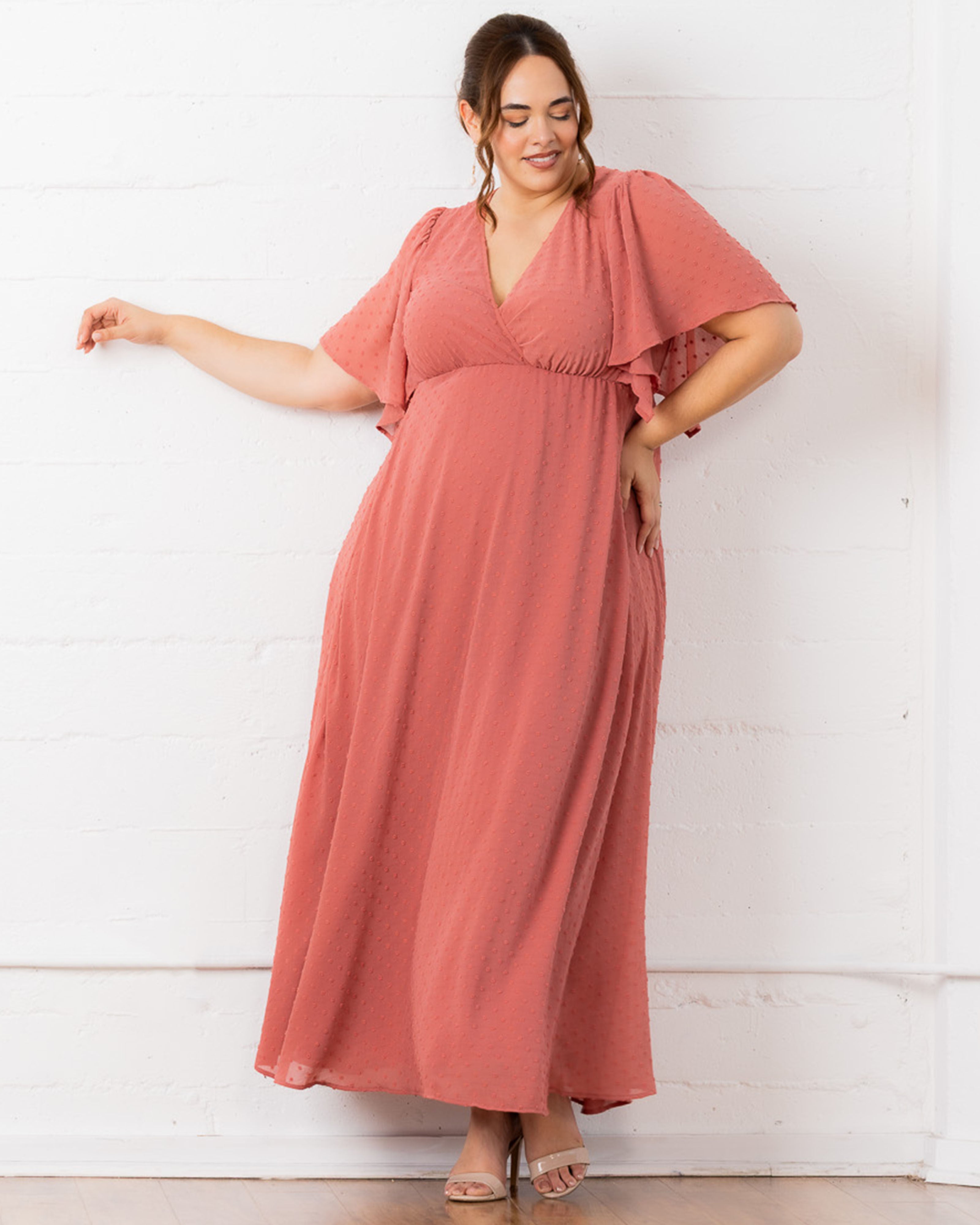 Carmella Evening Gown, PEACHY KEEN / Peach, alternate image number 4