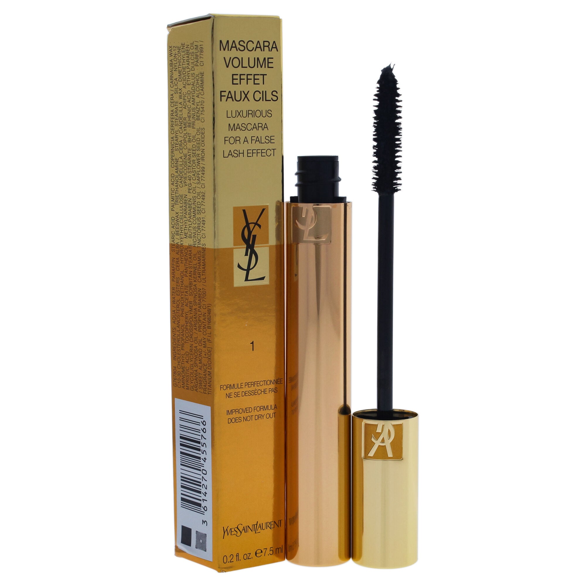 Mascara Volume Effet Faux Cils Luxurious Mascara - 1 High Density Black by Yves Saint Laurent for Women - 0.2 oz Mascara, See Description, alternate image number 2