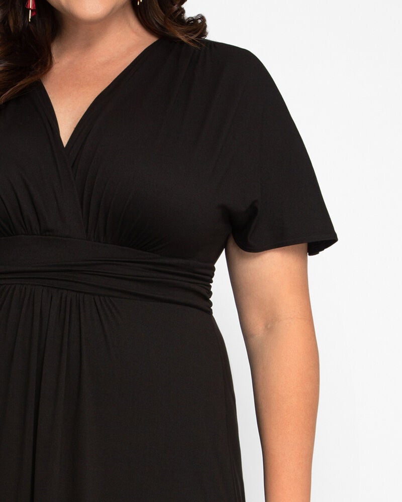 Vienna Maxi Dress, Black Noir, alternate image number 2