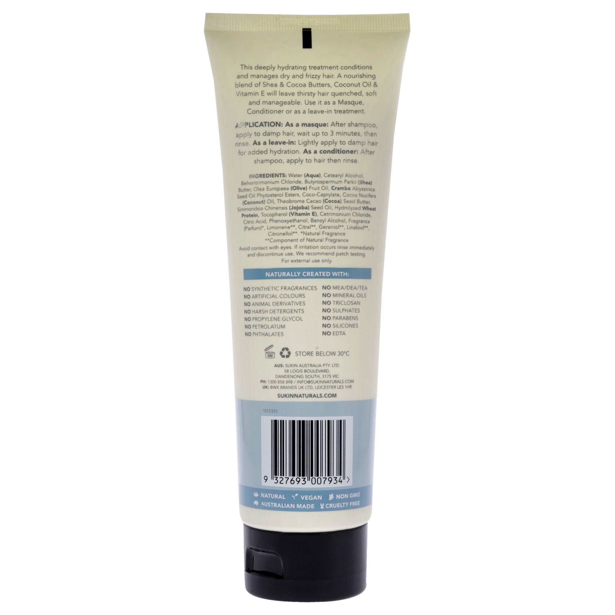 Hydrating Replenishing Mask treatment by Sukin for Women - 6.8 oz Masque, See Description, alternate image number 1