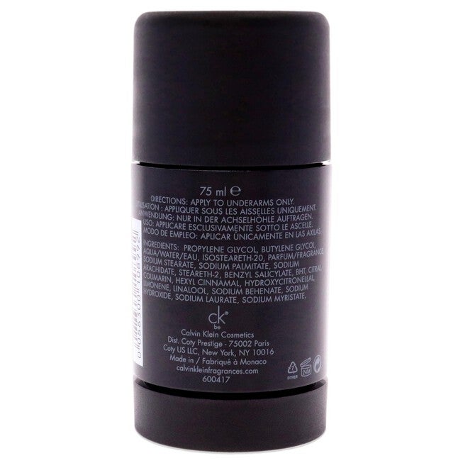 CK Be by Calvin Klein for Unisex - 2.6 oz Deodorant Stick, NA, alternate image number null