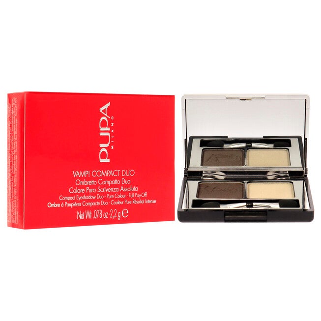 Vamp! Compact Duo Eyeshadow - 008 Cream Taupe by Pupa Milano for Women - 0.078 oz Eye Shadow, NA, alternate image number null