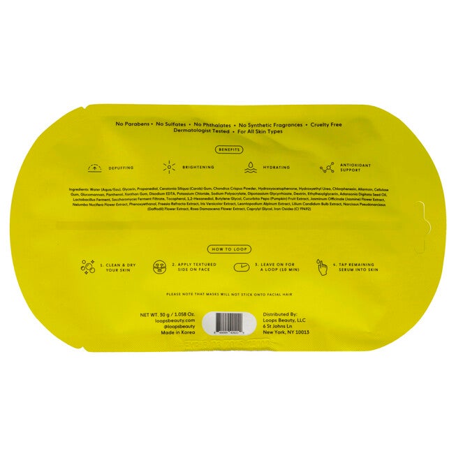 Sunrise Service Brightening Mask by Loops for Women - 1 Pc Mask, , alternate image number null