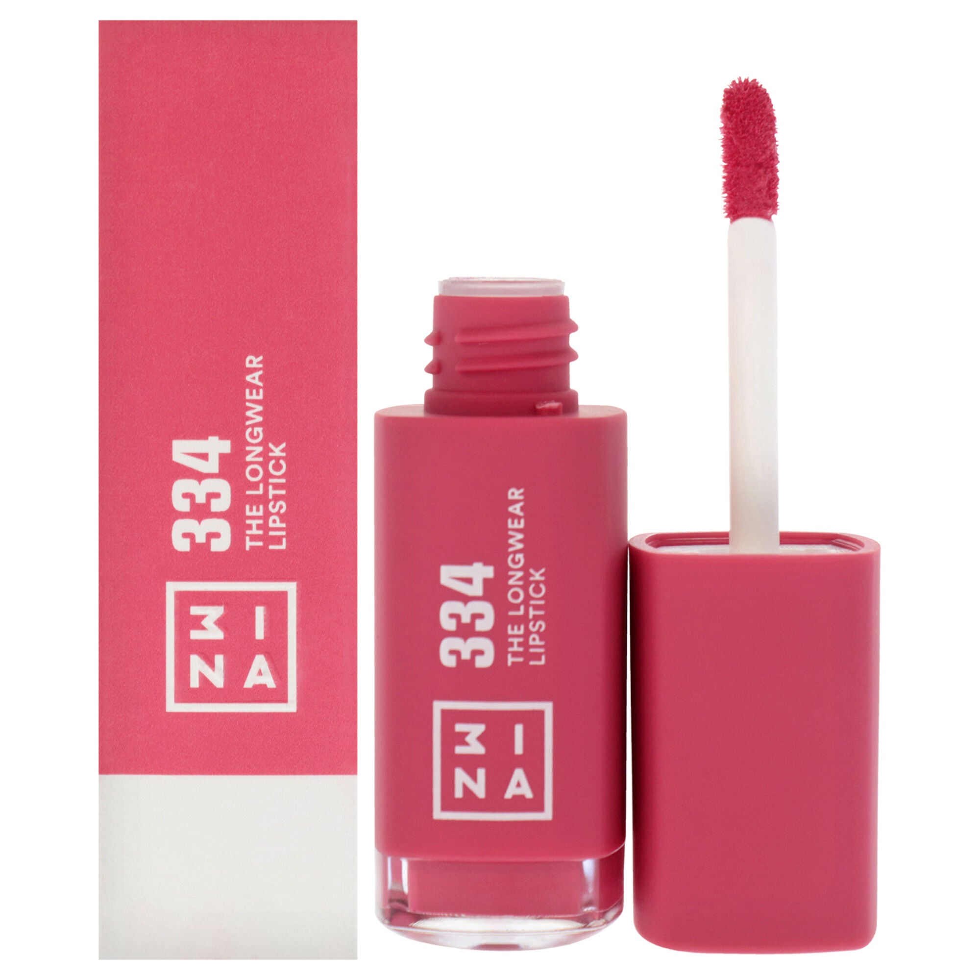 The Longwear Lipstick - 334 Bright Pink by 3INA for Women - 0.20 oz Lipstick, See Description, hi-res image number 0