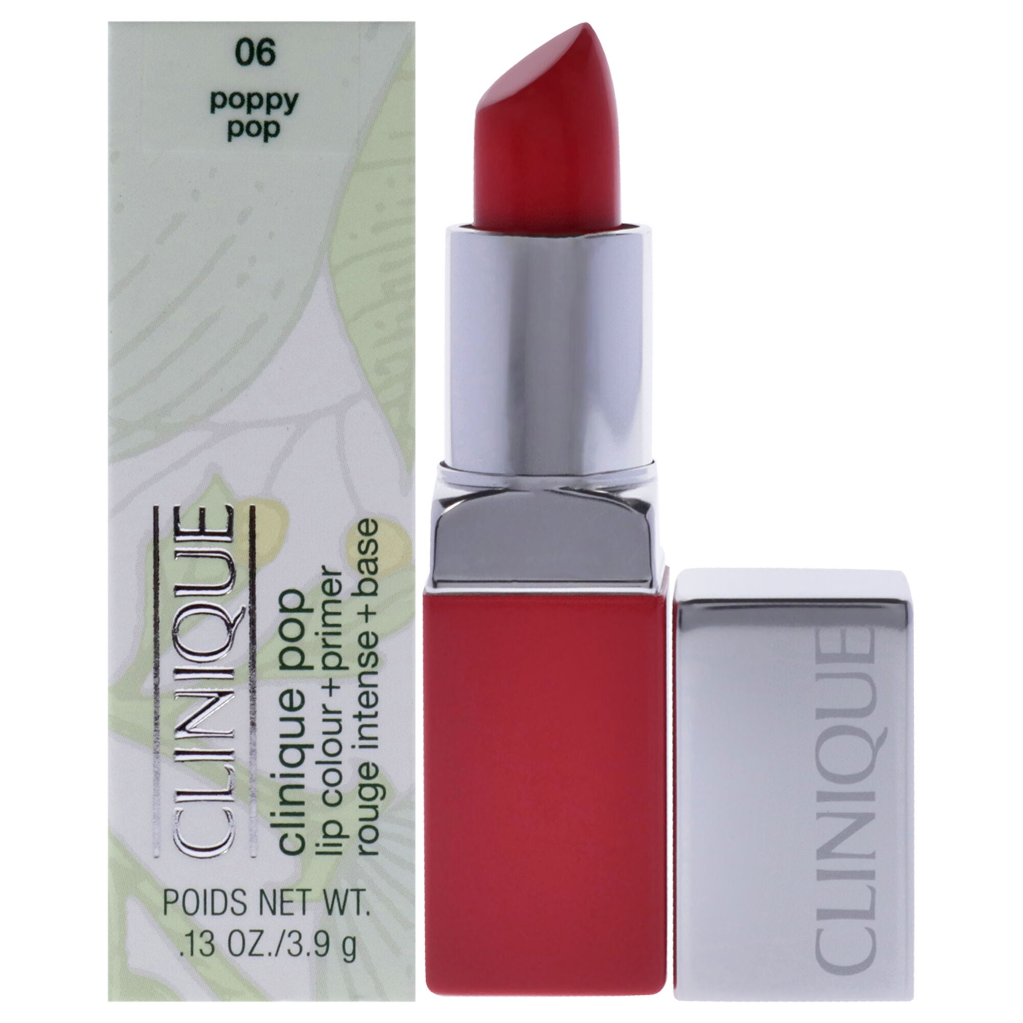Clinique Pop Lip Colour Plus Primer - 06 Poppy Pop by Clinique for Women - 0.13 oz Lipstick, See Description, hi-res image number 0