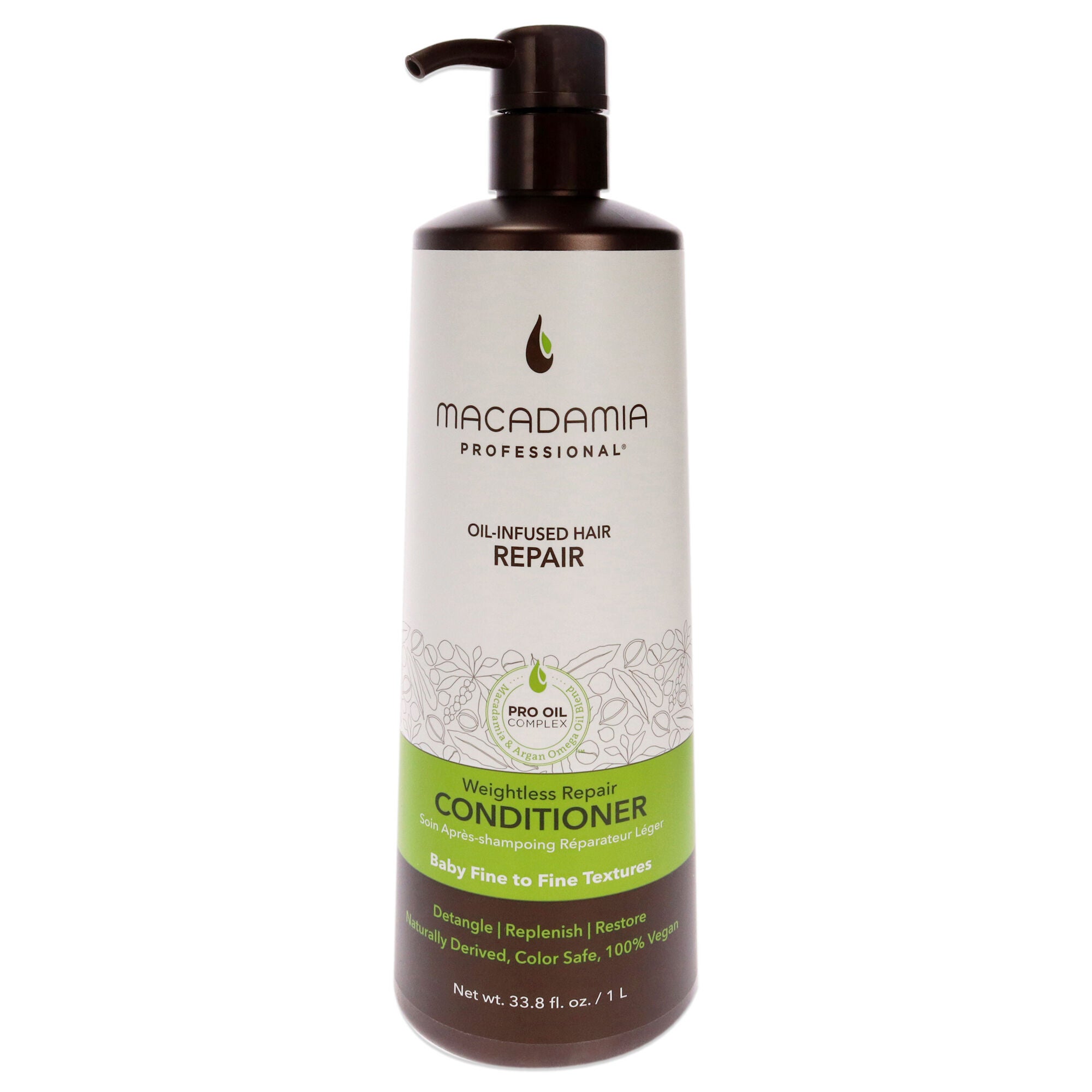Weightless Moisture Conditioner by Macadamia Oil for Unisex - 33.8 oz Conditioner, See Description, hi-res image number 0