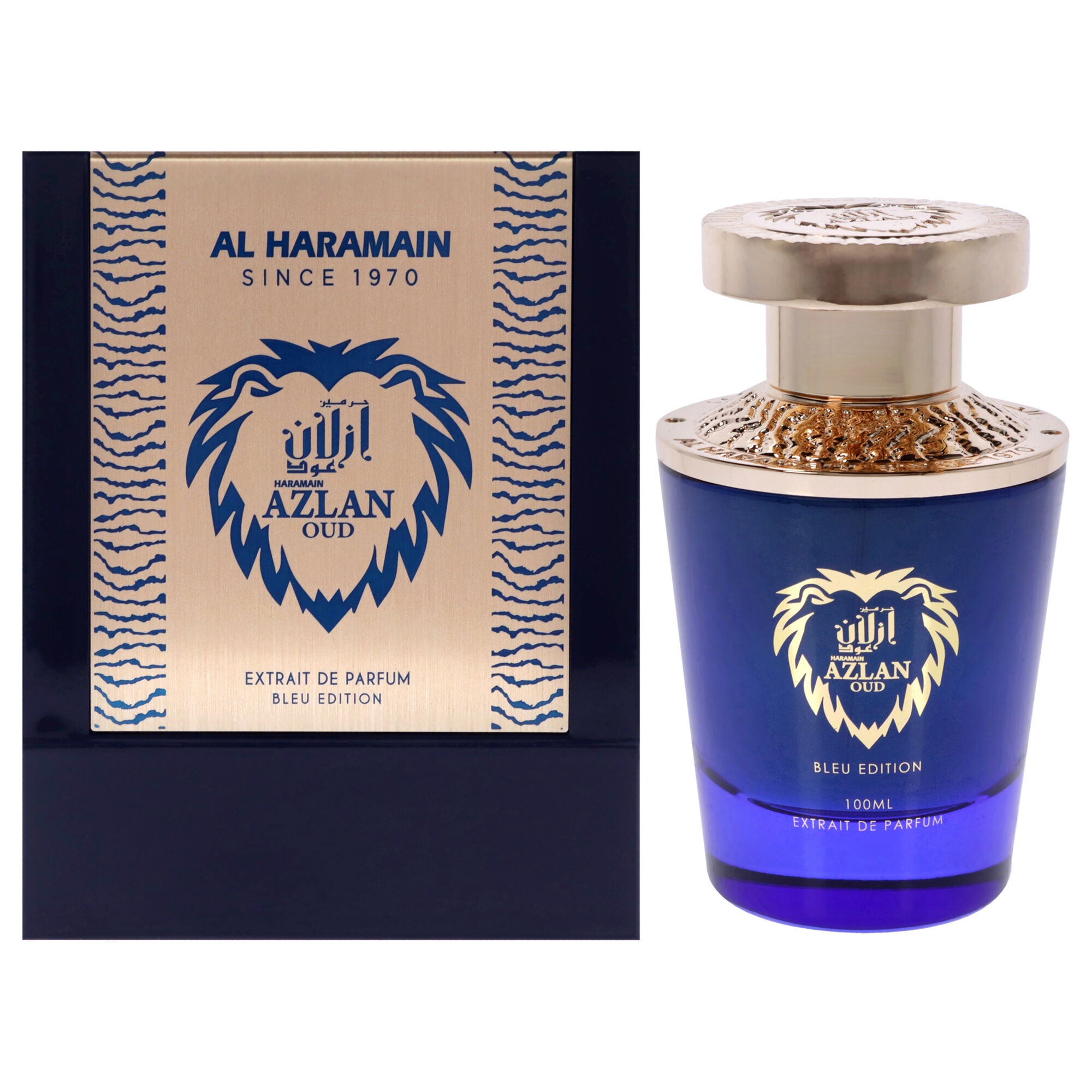 Azlan Oud Bleu by Al Haramain for Men - 3.33 oz EDP Spray, See Description, hi-res image number 0