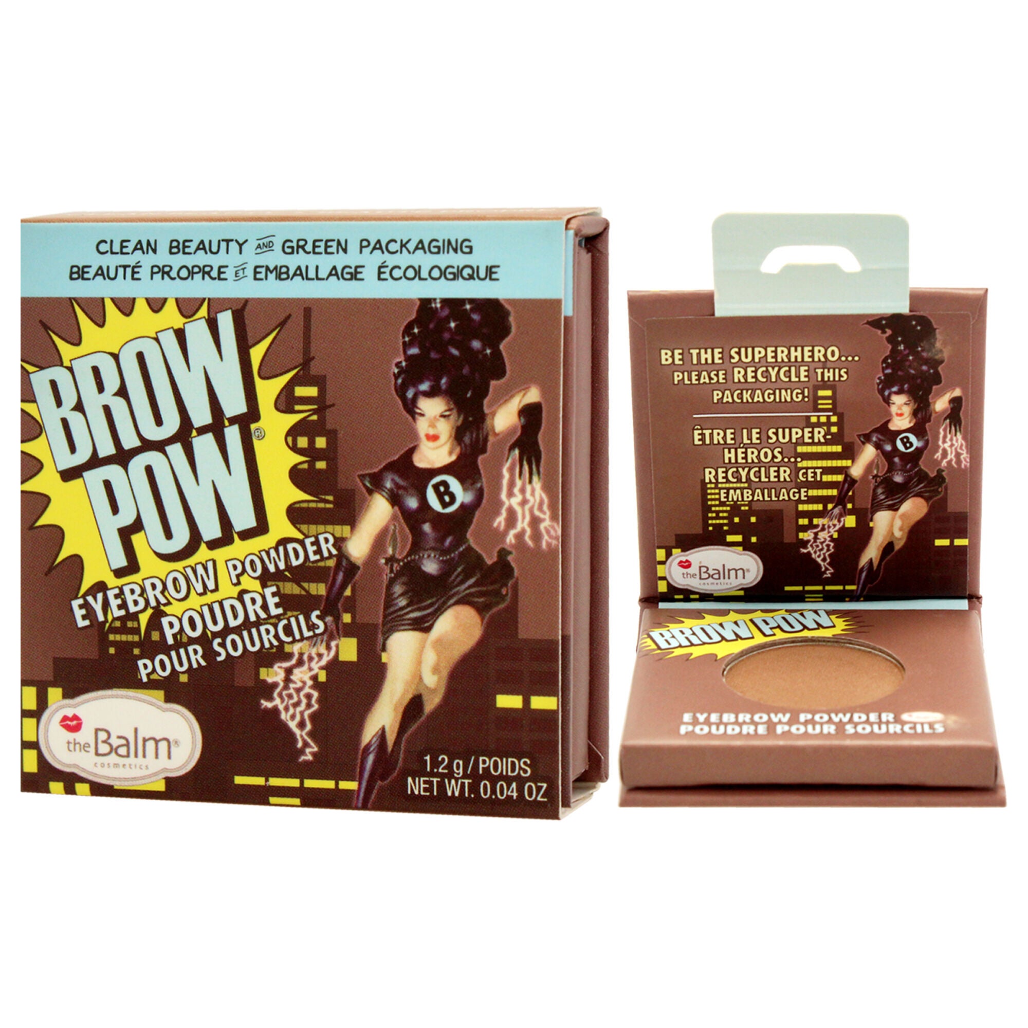 Brow Pow Eyebrow Powder - Light Brown by the Balm for Women - 0.04 oz Eyebrow, See Description, alternate image number 3