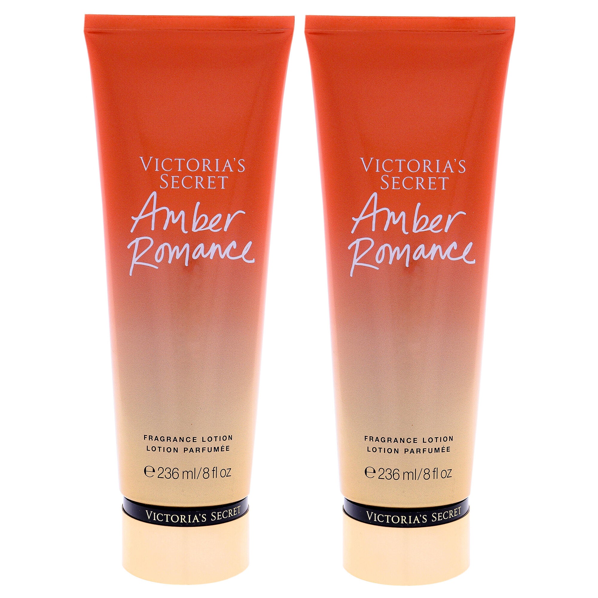 Amber Romance Fragrance Lotion by Victorias Secret for Women - 8 oz Body Lotion - Pack of 2, White, hi-res image number 0
