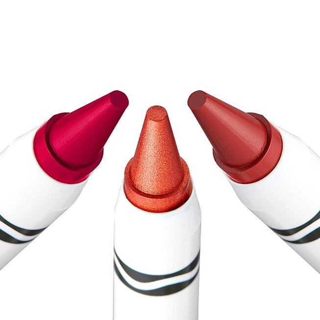 Crayola Crayon Trio - Wild Fruits by Crayola for Women - 3 x 0.07 oz Lipstick Very Cherry, Mango Tango, Strawberry, NA, alternate image number null