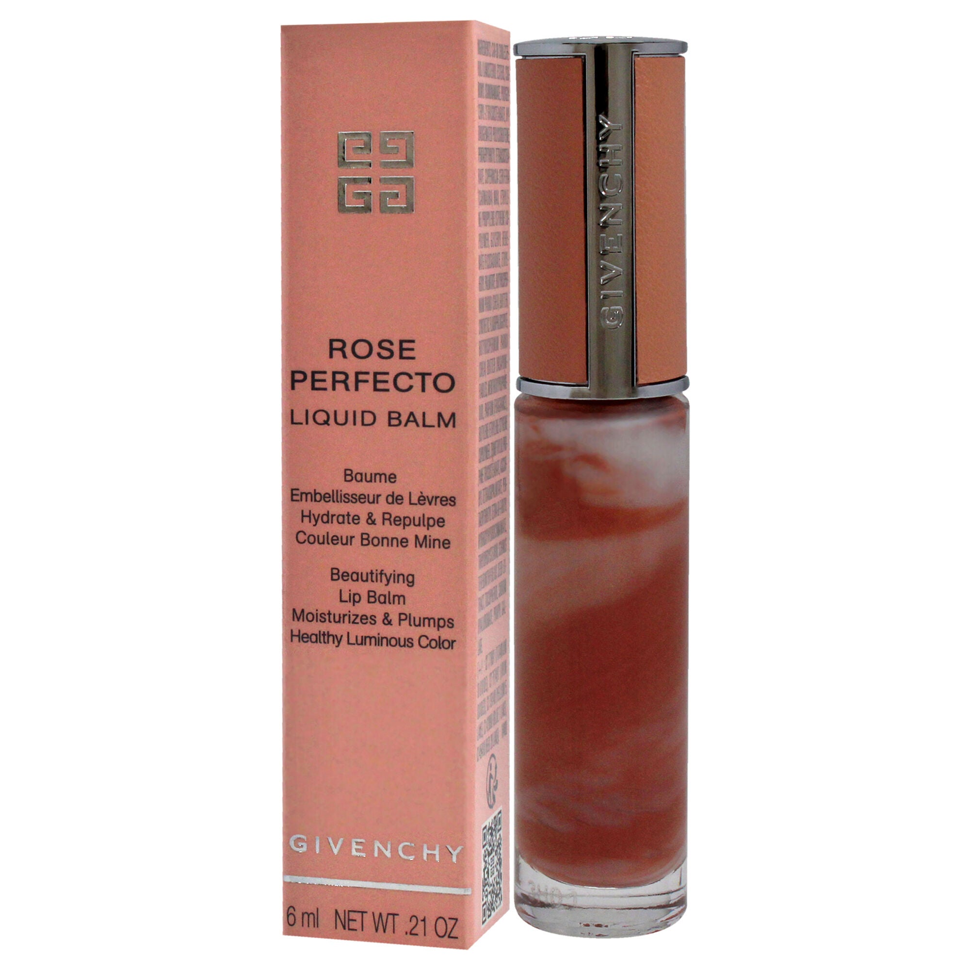 Rose Perfecto Tinted Liquid Lip Balm - N110 Milky Nude by Givenchy for Women - 0.2 oz Lip Balm, , alternate image number 7