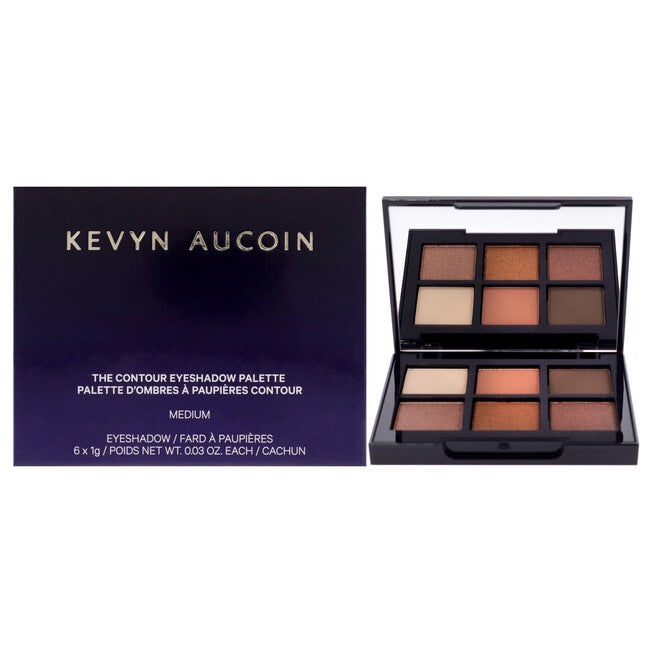 The Contour Eyeshadow Palette - Medium by Kevyn Aucoin for Women - 0.18 oz Eye Shadow, , alternate image number null