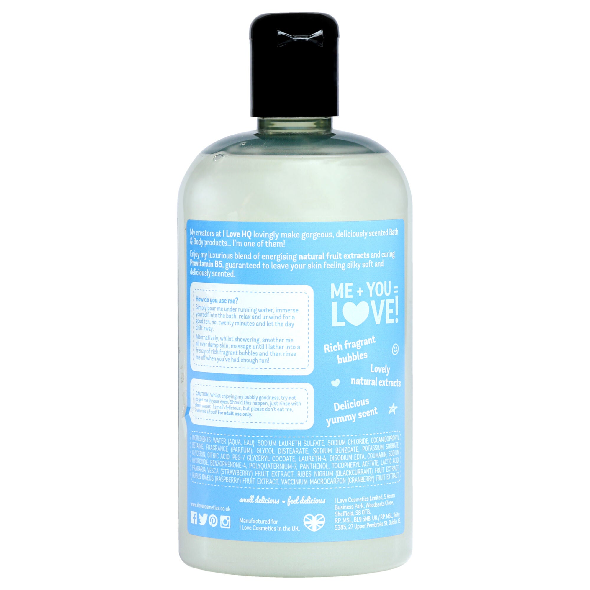 Bath and Shower Creme - Coconut and Cream by I Love Cosmetics for Women - 16.9 oz Shower Cream, See Description, alternate image number 2