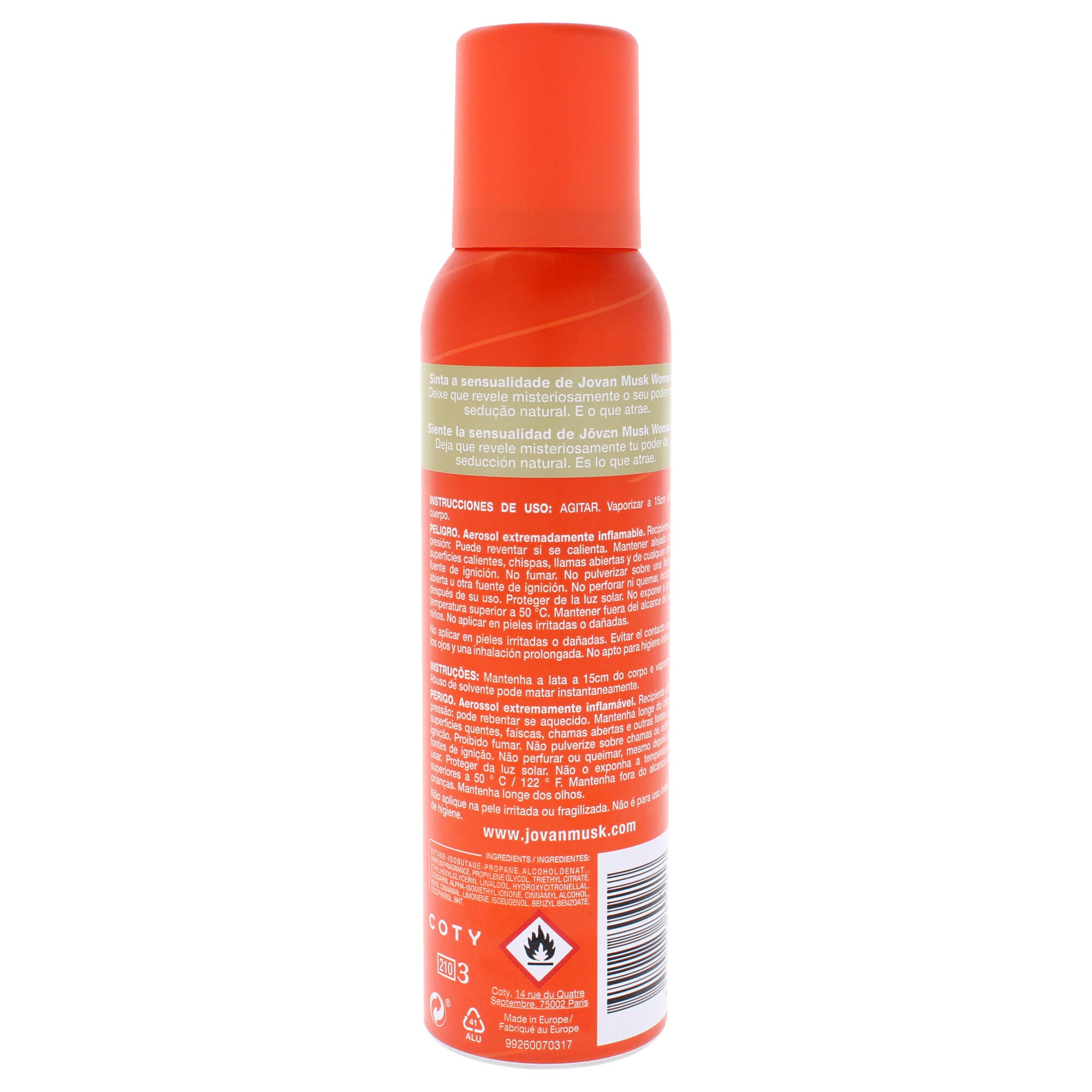 Jovan Musk by Jovan for Women - 5 oz Deodorant Spray, See Description, alternate image number 2