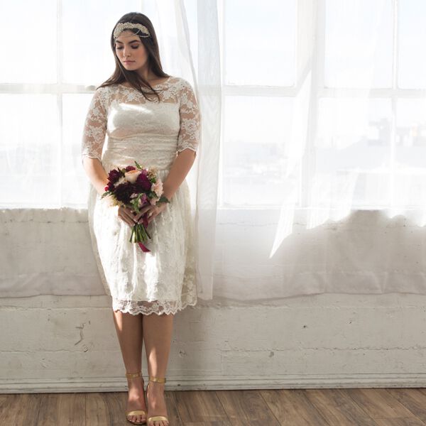 Kiyonna aurora shop lace wedding dress
