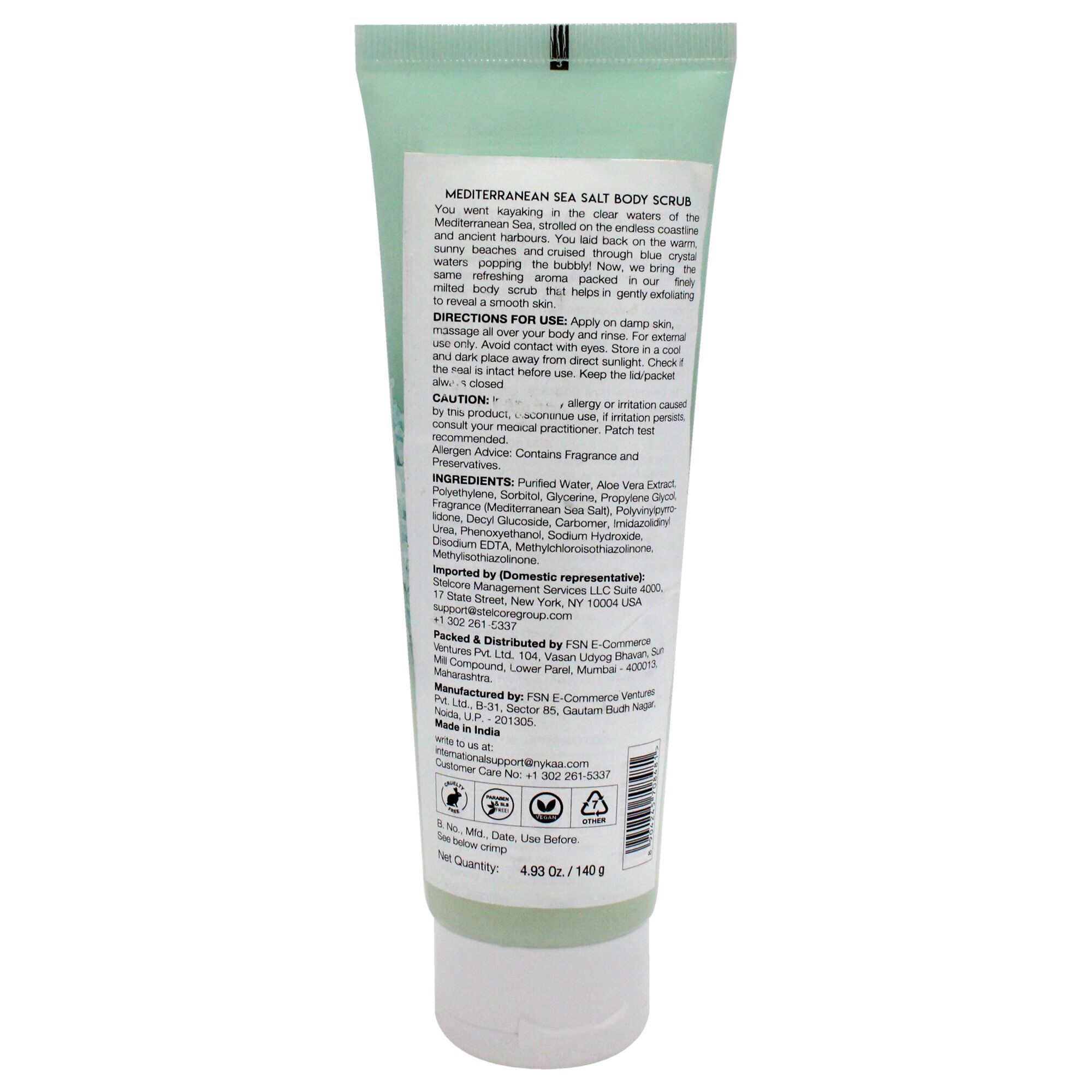 Wanderlust Body Scrub - Mediterranean Sea Salt by Nykaa Naturals for Women - 4.93 oz Scrub, See Description, alternate image number 2