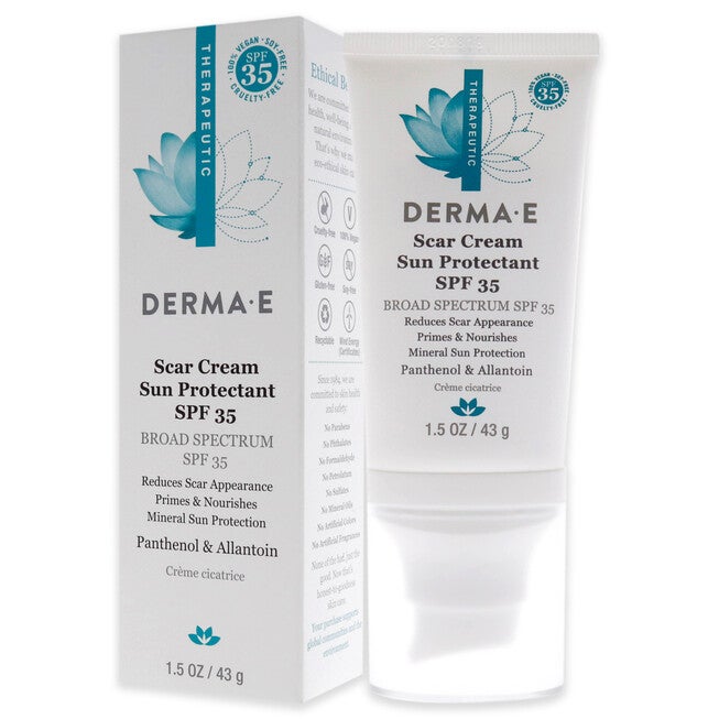 Scar Cream Sun Protectant SPF 35 by Derma-E for Unisex - 1.5 oz Sunscreen, , alternate image number null