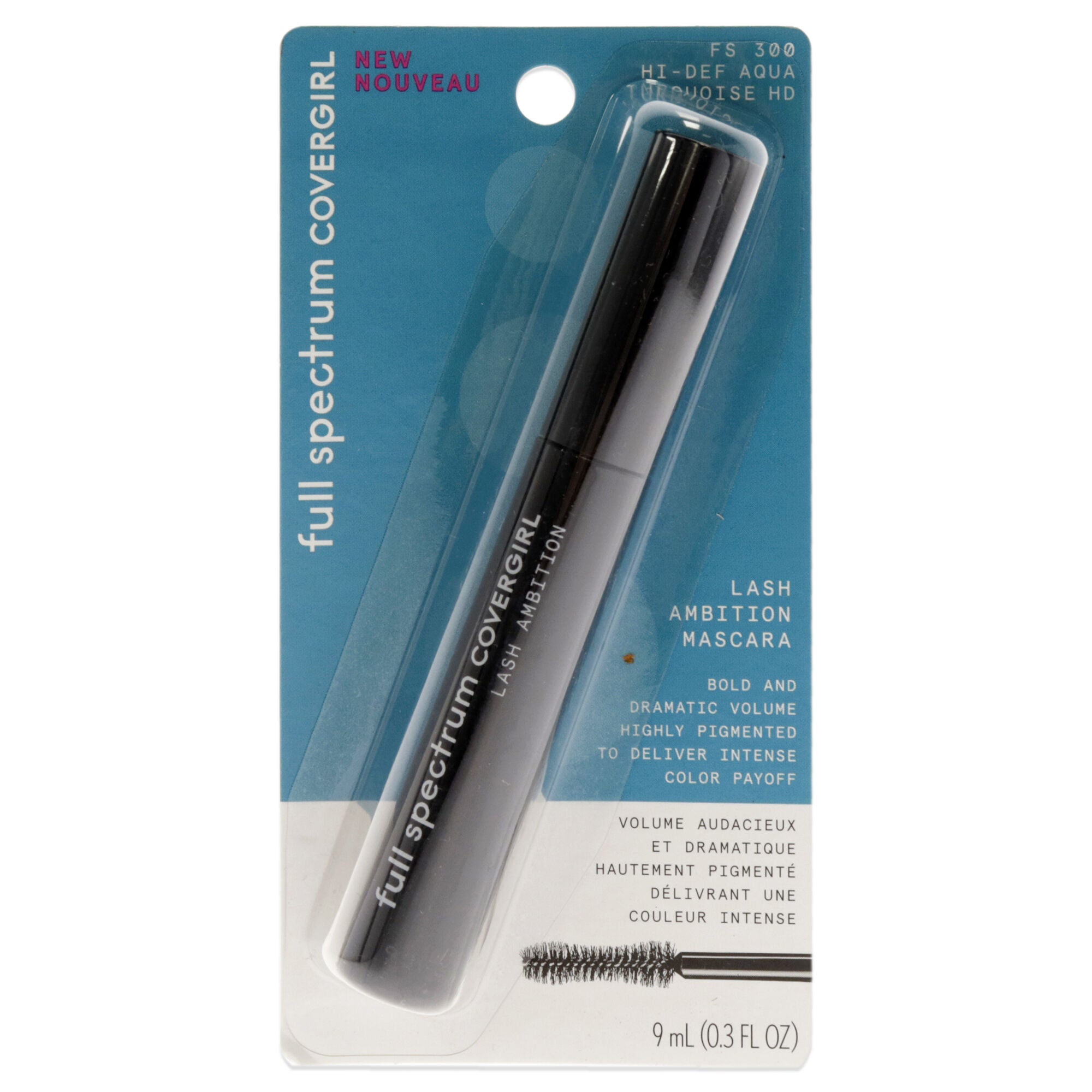 Full Spectrum Lash Ambition Mascara - 300 Hi-Def Aqua by CoverGirl for Women - 0.3 oz Mascara, , alternate image number 3