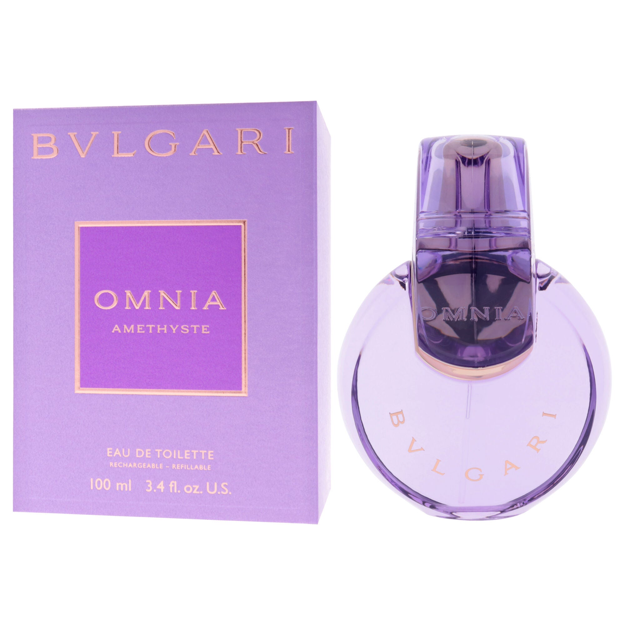 Bvlgari Omnia Amethyste by Bvlgari for Women - 3.4 oz EDT Spray (Refillable), Clear, alternate image number 3