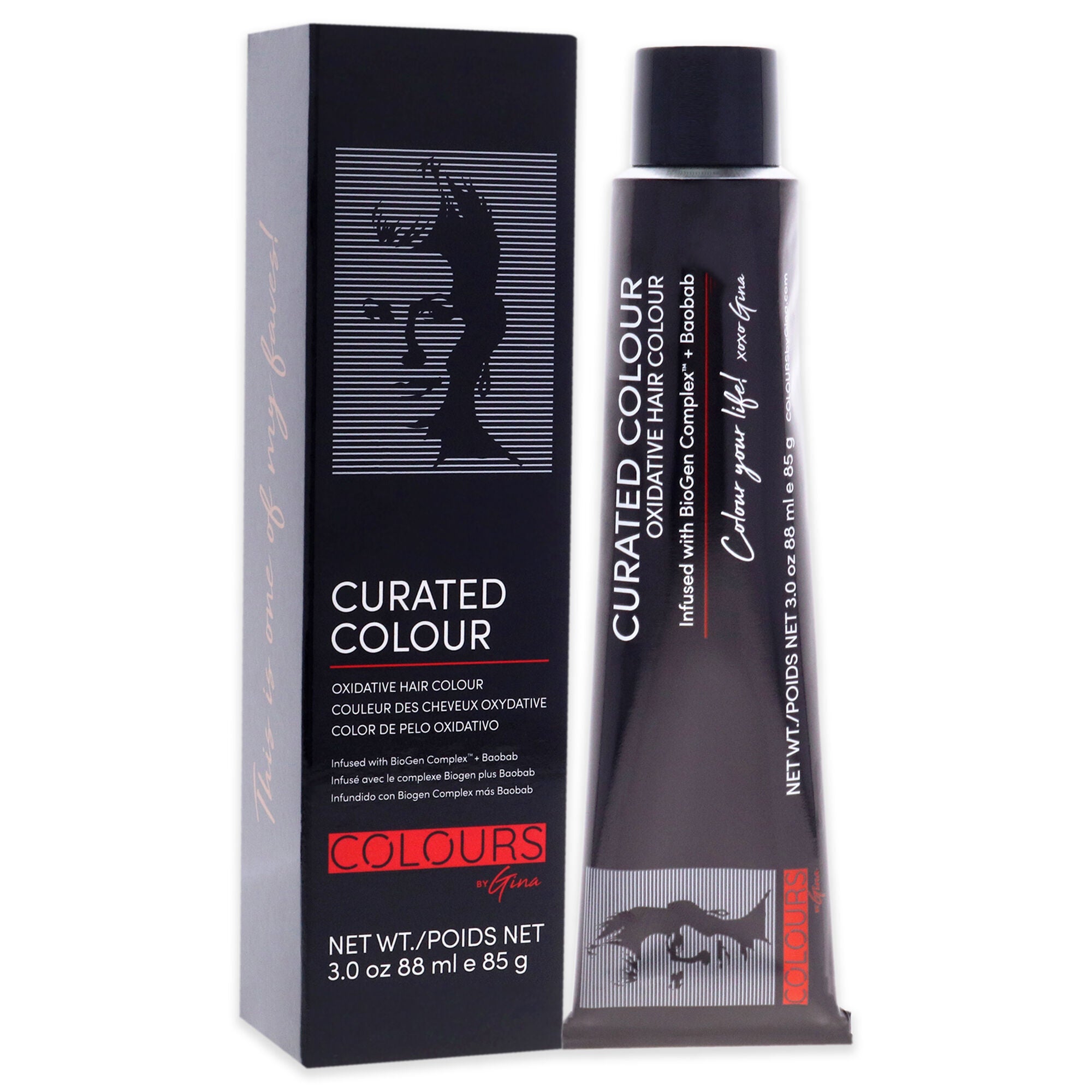 Curated Colour - 4.77-4W Deep Warm Brown by Colours By Gina for Unisex - 3 oz Hair Color, See Description, alternate image number 1