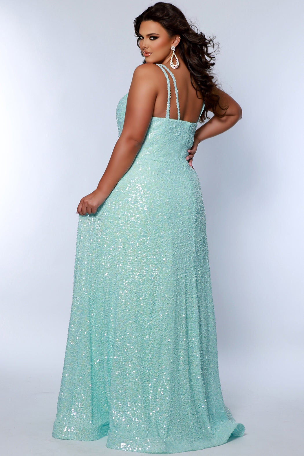 SPRING INTO ACTION FORMAL GOWN, Seafoam / Mint, alternate image number 1
